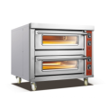 Commercial Easy Operating 2 Layers 2 Plates Stainless Steel Electric Pizza Baking Oven